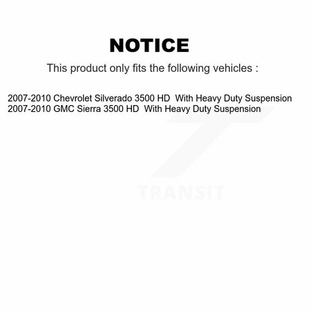 Kugel Front Wheel Bearing Hub Assembly For 2007-2010 Chevrolet Silverado 3500 HD GMC Sierra 70-515099